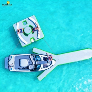 Plateforme flottante gonflable en forme <span class=keywords><strong>de</strong></span> Y pour jet ski, qualité commerciale, durable, antidérapante, imperméable - Product Image 1