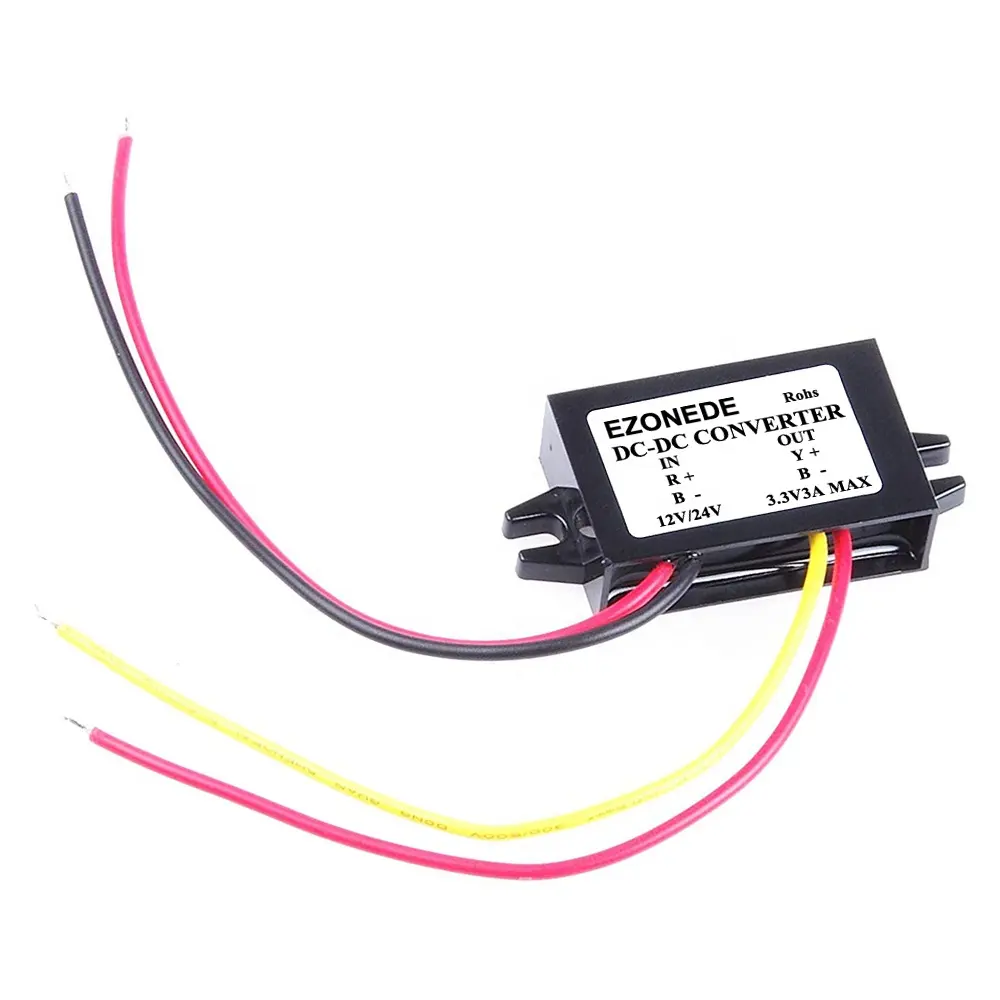 DC-DC Converter 12V 24Vに3.3V 3A 9.9W Buck Module Car Power Supply Step Down Transformer Waterproof Voltage Regulator