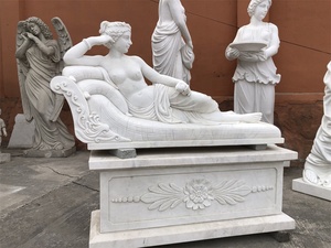 Tùy chỉnh lớn Châu Âu pháp phong cách guillahon bằng đá cẩm thạch trắng Apollo và các nàng thơ tượng ngoài trời - Product Image 4