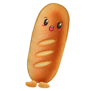 Long Strip Simulation Bread Plushie Large Size Toast Emotion Plush <strong>Pillow</strong> Small Moq Emotion Plush <strong>Pillow</strong> for Students - Product Image 1