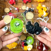 Superzachte mini fruit speelgoedjes, zacht siliconen, grappig kneedbaar, creatieve simulatievorm, handgemaakt, langzaam terugverend speelgoed voor jongens en meisjes