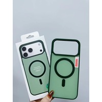 Coque de téléphone magnétique givrée anti-chute de haute qualité pour iPhone 17 Pro Max 16 15 14 13 12 11, avec toucher doux et boîte