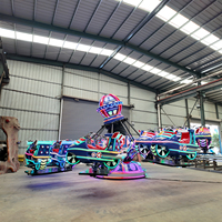 Manège rotatif pour enfants du parc d'attractions, simulateur d'avion à 20 places à commande autonome.