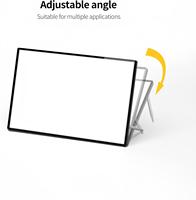 Papan Tanda LED Aluminium untuk Meja, Bingkai Poster Backlit, Display Iklan Desktop, Kotak Lampu, Restoran, Bar, Hotel, Toko, Pernikahan
