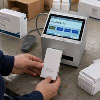 Imprimante thermique de logos et imprimante jet d'encre industrielle, machine de codage de logos statiques multilingue en ligne pour raccords de tuyauterie en bois