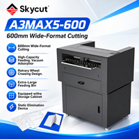 Skycut A3MAX5-Pro 600mm Cortadora de Etiquetas con Alimentación Automática, Plotter de Corte Digital de 500gsm para Cajas de Adhesivos