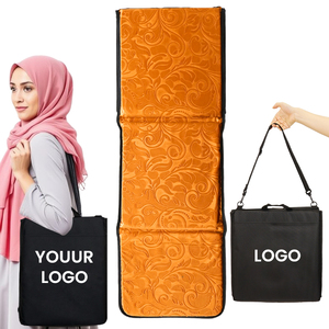 Tapis de prière de voyage de poche pliable islamique portable de broderie douce orthopédique avec nom personnalisé - Product Image 4