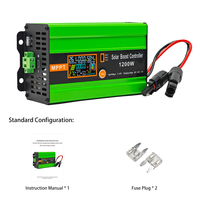 Contrôleur de charge solaire MPPT Boost 1200W étanche avec connecteur solaire 48V 60V 72V réglable 12-60V 30A pour usage domestique