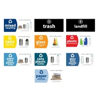 Poubelle simple résistante aux ours ou boîtier de recyclage Poubelles, bouteilles et canettes à l'épreuve des animaux Bacs de recyclage
