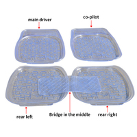 Muchkey Hochwertige Latex wasserdichte Auto Fußmatten Universal DIY Four Seasons Auto Teppiche Protector Mat