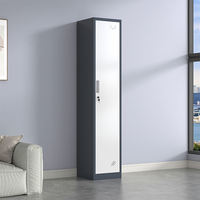 Armoire de rangement en acier verrouillable pour chambre et salle de sport avec ventilation et serrure – Vente en gros
