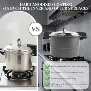 Cuisinière à vapeur sous pression en aluminium anodisé dur pour la maison, les restaurants et le commerce, 18L 21L 27L 31L - Product Image 6