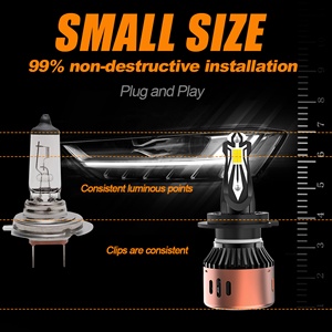 高性价比 70W 6000K 10000LM LED 头灯灯泡 H4 H7 H11 通用型 IP68 汽车用 - Product Image 4