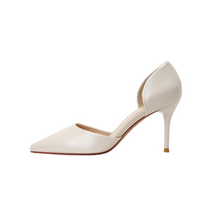 Escarpins D'Orsay à talon aiguille en cuir verni, bout pointu, confortables pour femme 6691-1 - Product Image 5