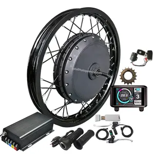 72 v 5000 w 8000w 3000w kit di conversione ebike bici elettrica completa convertire e bicicletta mozzo posteriore pezzo di ricambio 72 volt 5000 watt