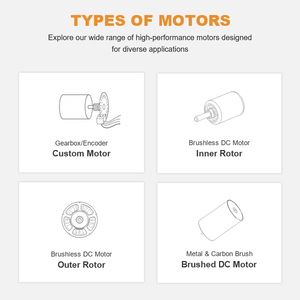 Moteur miniature sans noyau DC de haute puissance à couple élevé, entièrement encapsulé, avec hélice pour jouets de drones RC - Product Image 3