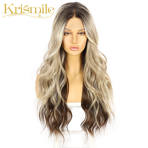 Freedom — <span class=keywords><strong>perruque</strong></span> synthétique longue ondulation naturelle, cheveux Ombre bruns, en Fiber résistante à la chaleur, pour femmes, usage quotidien pour fête, Cosplay - Product Image 3