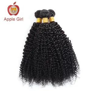 Los más vendidos de Alibaba afro Kinky bulk 100 cabello humano mongol rizado afro extensiones de cabello para mujeres negras al por mayor