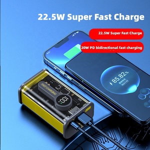 22.5W portatile ad alta densità Super veloce ricarica Cyberpunk Power Bank trasparente Power Station GaN <span class=keywords><strong>Tech</strong></span> impermeabile - Product Image 4