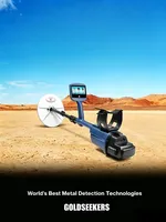 Détecteur de métaux souterrain étanche HEDAO GDS9800 avec écran LCD pour la recherche d'or et de trésors, bobine de 40 cm, 50 pouces, pour pièces de monnaie américaines, IP54
