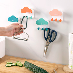 Shengyu Cloud Shape <b>Wall</b> <b>Hooks</b> Multifunctional <b>Key</b> Cable Organizer <b>For</b> Bathroom Bedroom Door Back Storage - Product Image 2