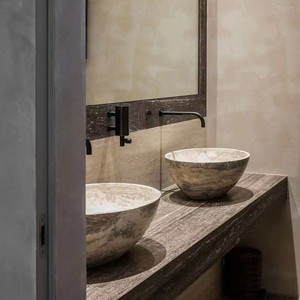Grande dalle <span class=keywords><strong>de</strong></span> <span class=keywords><strong>travertin</strong></span> argenté poli au design moderne pour salons, salles à manger et comptoirs <span class=keywords><strong>de</strong></span> <span class=keywords><strong>salle</strong></span> <span class=keywords><strong>de</strong></span> <span class=keywords><strong>bain</strong></span> - Vente en gros directe usine - Product Image 5