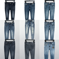 Jean Jogger Homme Bleu Denim Tendance Longueur Standard Grande Taille (29-38) Modèle WQK003 à 5,5 Dollars – Nouveau