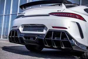 สำหรับ Mercedes AMG GT GT43 GT50 GT53 GT63 GT63S ชุดแต่งกันชนหน้า-หลังขนาดใหญ่ วัสดุเรซิ่นไฟเบอร์ พร้อมสเกิร์ตข้างและคิ้วไฟหน้า รุ่นพิเศษ - Product Image 3
