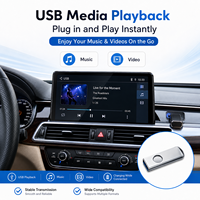 Adaptateur CarPlay sans fil CHauto F-Pace 2010-2018 Land Rover Discovery, boîte décodeur USB Android Auto, résolution 4K, GPS Plug and Play