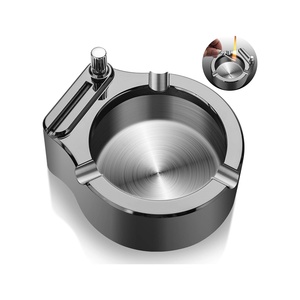 Cendrier allume-feu à kérosène en métal, rechargeable, sur pied, design minimaliste, vintage, portable, cadeaux uniques, vente en gros, logo personnalisé - Product Image 1