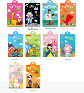 Tatouages temporaires de dessins animés personnalisés Tatouages imperméables <span class=keywords><strong>Tatouage</strong></span> <span class=keywords><strong>temporaire</strong></span> pour enfants - Product Image 3