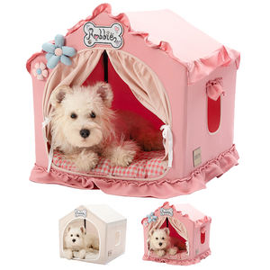 <span class=keywords><strong>Indoor</strong></span>-Hundehütte mit Rahmen, süßes Hunde zeltbett mit Deck höhle, atmungsaktiv, wasch bar und faltbar - Product Image 1