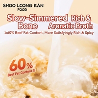 Base de soupe épicée au bœuf Xiaolongkan Qiaojiao en gros 166g – Base de bouillon de bœuf riche et assaisonnement pratique pour soupe instantanée