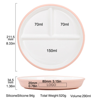 Manchons de protection pour bols et assiettes en céramique à forte aspiration, faciles à nettoyer, avec manchons en silicone (OEM/ODM)