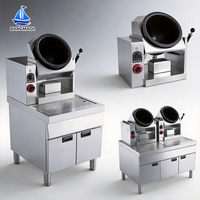 Machine à frire automatique commerciale, machine à wok électrique automatique pour restaurant, robot de cuisson automatique intelligent pour cuisine