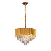 Plafonnier suspendu rectangulaire en cristal moderne de luxe Nouveau design pour la salle à manger Grand éclairage en verre pour la maison