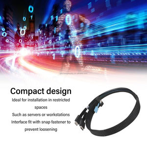 PCIe 5.0 M.2 a U.2 NVMe SSD cavo di alimentazione 15pin con uscita sinistra materiale in rame durevole accessori per Computer in magazzino - Product Image 5