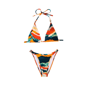 Conjunto de bikini para mujer Buonic, traje de baño estampado, talla 40 42 44 46, ropa de playa S06064-21 - Product Image 1