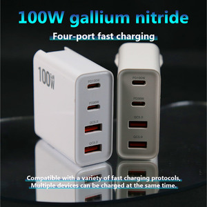 EONLINE 3D 100W 고속 GaN 충전기, 노트북용 고출력 분리형 타입 C 컨버터블 플러그 접이식 핀 듀얼 USB PD - Product Image 3