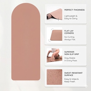 Tapete de Yoga Personalizado de Caucho Natural y PU Ecológico, Antideslizante, Grueso, de Alta Calidad, con Logotipo Personalizado y Marca Privada - Product Image 3