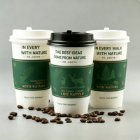 Manchon de tasse en carton kraft ondulé réutilisable et écologique, isolant thermique, anti-brûlure, pour boissons chaudes, avec logo personnalisé