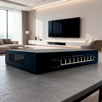Switch PoE Administrado de 10 Puertos, Dispositivo de Red Empresarial de Alta Capacidad y Rentable, 1 Año de Conectividad Confiable para Múltiples PoE