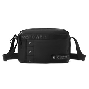 Sac bandoulière homme en nylon durable pour l'extérieur, sac de poitrine vintage en toile, design estival tendance pour la vie quotidienne - Product Image 1