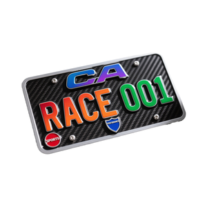 Personalizzabile 3D gradiente Race Design leggero in alluminio finitura lucida 6*12 ''targa decorativa ad alte prestazioni per BMW - Product Image 6