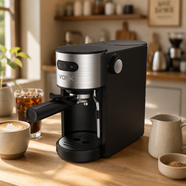 Professional Programmable Brew System Automatic Espresso Coffee Machine Cappuccino Stainless Steel 20 Bars Pressure Electric