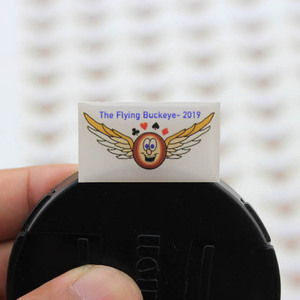 OEM ที่มีคุณภาพสูงส่วนบุคคลการออกแบบที่กำหนดเองสีขาวเครื่องหมายกาวกันน้ำตกแต่ง3D ที่ชัดเจนโดมวงรีรูปไข่สติกเกอร์อีพ็อกซี่ - Product Image 3