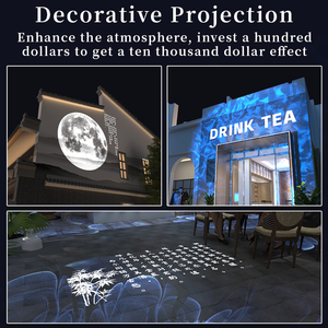 Miễn Phí Biểu Tượng Tùy Chỉnh Gobo Chiếu Đèn Quảng Cáo 60W/100W/150W Dẫn Đăng Ký Tường Chiếu Đèn Ngoài Trời Không Thấm Nước IP67 HD & Sáng - Product Image 6