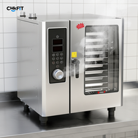 Four combiné électrique commercial CFT, 10 plateaux, 380V, haute température, automatique, en acier inoxydable, facile à utiliser, universel pour boulangerie