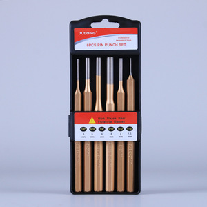 Julong Chisel Tool Set 6Pcs 12Pcs <b>Pin</b> <b>Punch</b> With Wooden Handle For Metal Wood Stone Work - Product Image 4