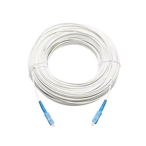 1C cavalier à fibre optique monomode noir impression d'étiquetage personnalisé connecteur SC/UPC bleu 2 extrémités pré-terminées communication par câble - Product Image 1